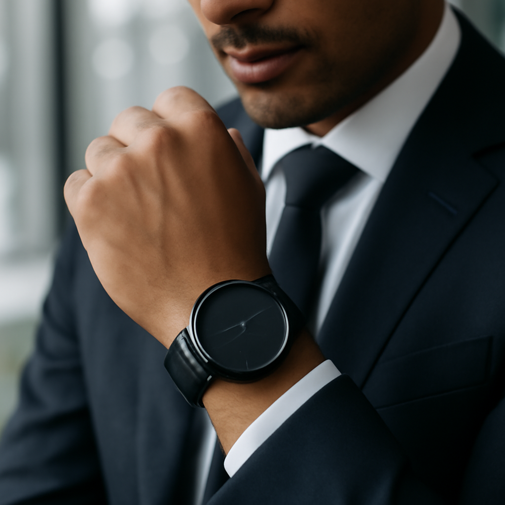Relógio Tommy masculino preto: prestígio global com design limpo para quem decide sem ostentar