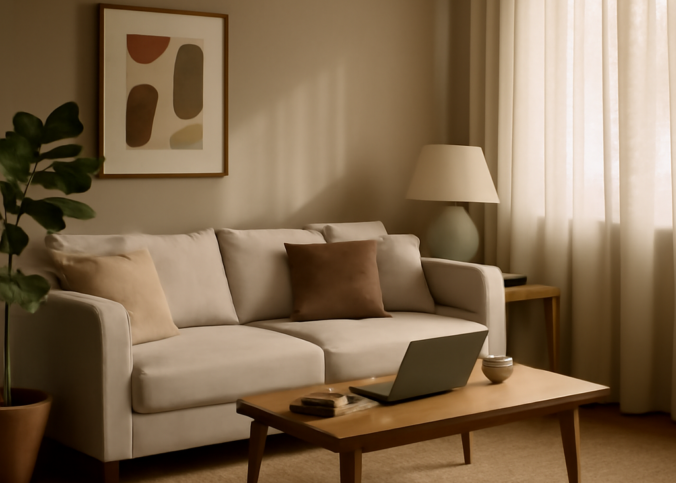 Bem-estar sensorial na sala e no home office: quando a limpeza têxtil vira performance diária