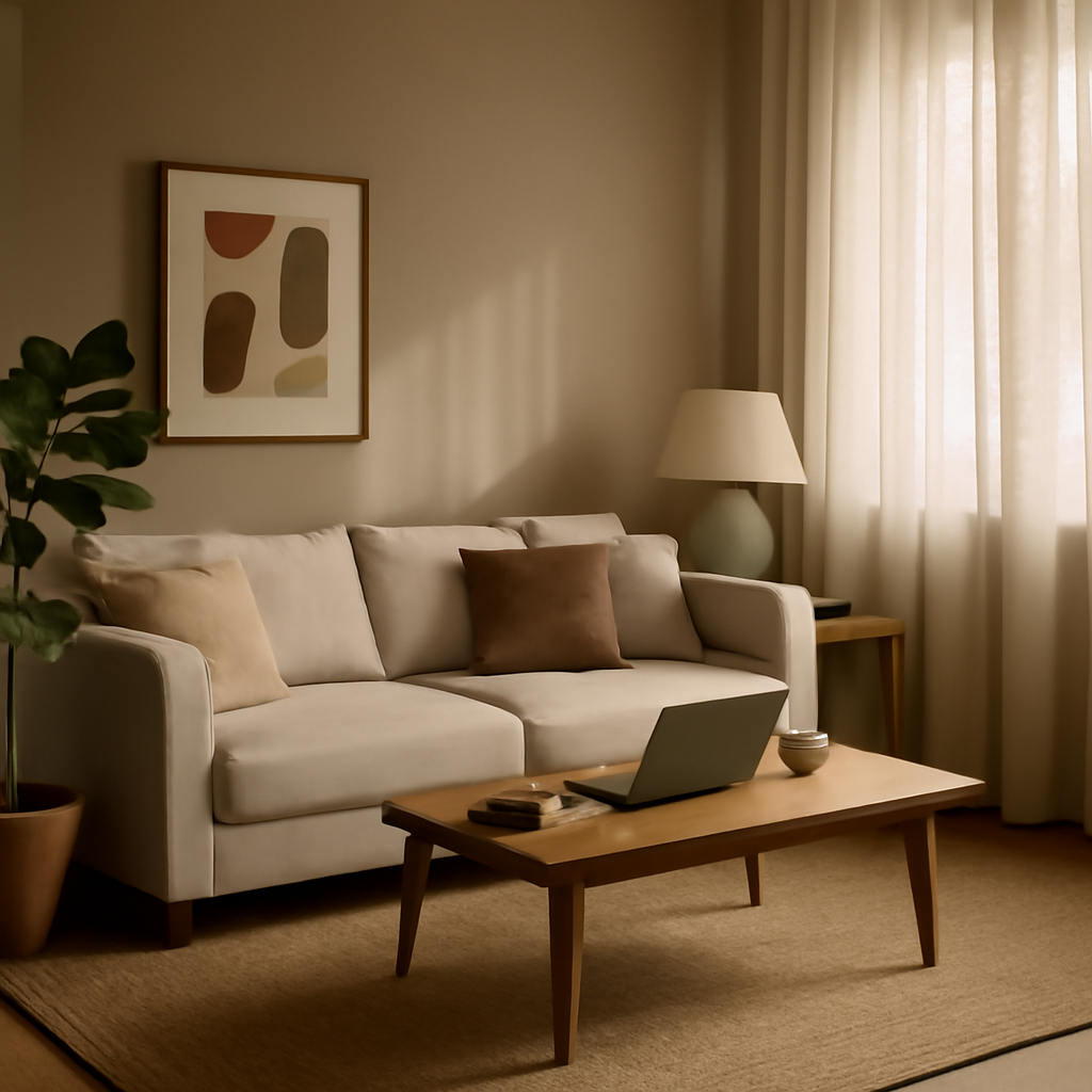 Bem-estar sensorial na sala e no home office: quando a limpeza têxtil vira performance diária