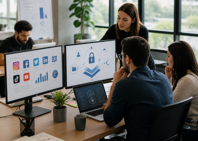 Estrutura blindada de redes sociais para empresas em crescimento: do zero ao controle total de acessos