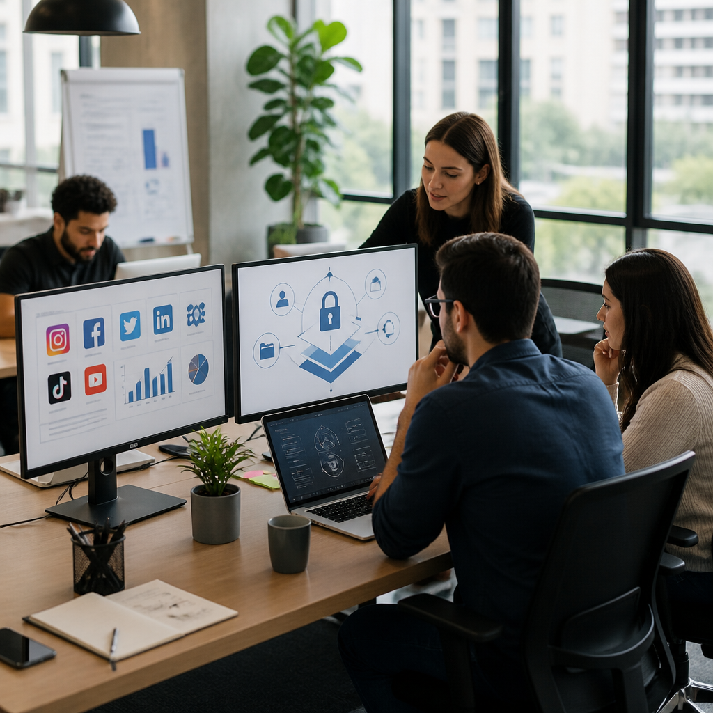 Estrutura blindada de redes sociais para empresas em crescimento: do zero ao controle total de acessos